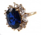 10K YELLOW GOLD AND GEMSTONE R