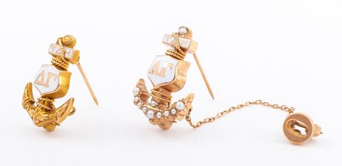 10K YELLOW GOLD FRATERNITY PIN