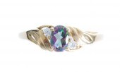 10K YELLOW GOLD MYSTIC TOPAZ R