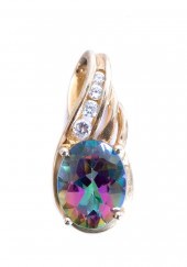 10K YELLOW GOLD MYSTICâ? TOPAZ