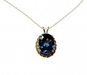 10K YELLOW GOLD OVAL SPINEL SO
