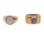 10K YG CABOCHON STAR SAPPHIRE