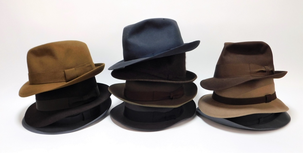 10PC BORSALINO FEDORA COLLECTION