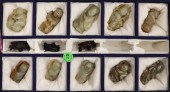 10pc Chinese Jade Children & F
