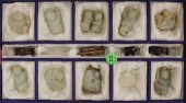 10pc Chinese Jade Children & F