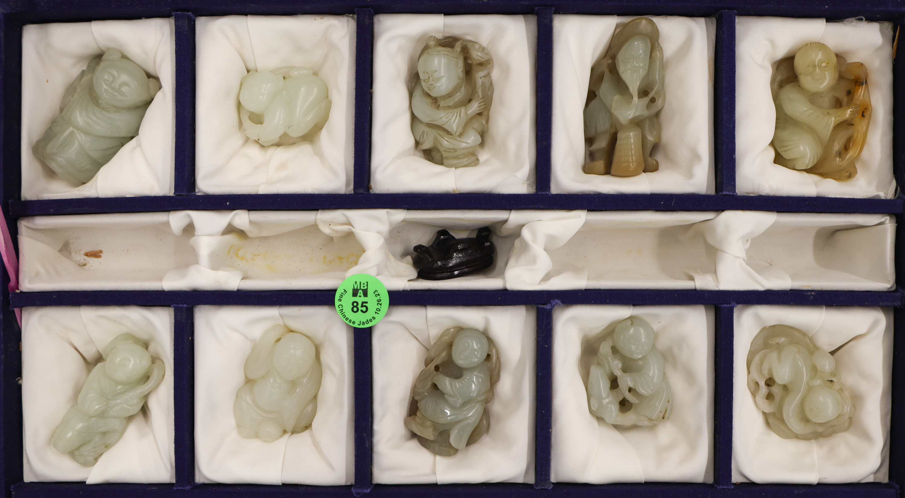 10pc Chinese Jade Children & Figure