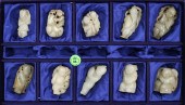 10pc Chinese Jade Children & F