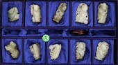 10pc Chinese Jade Children & A