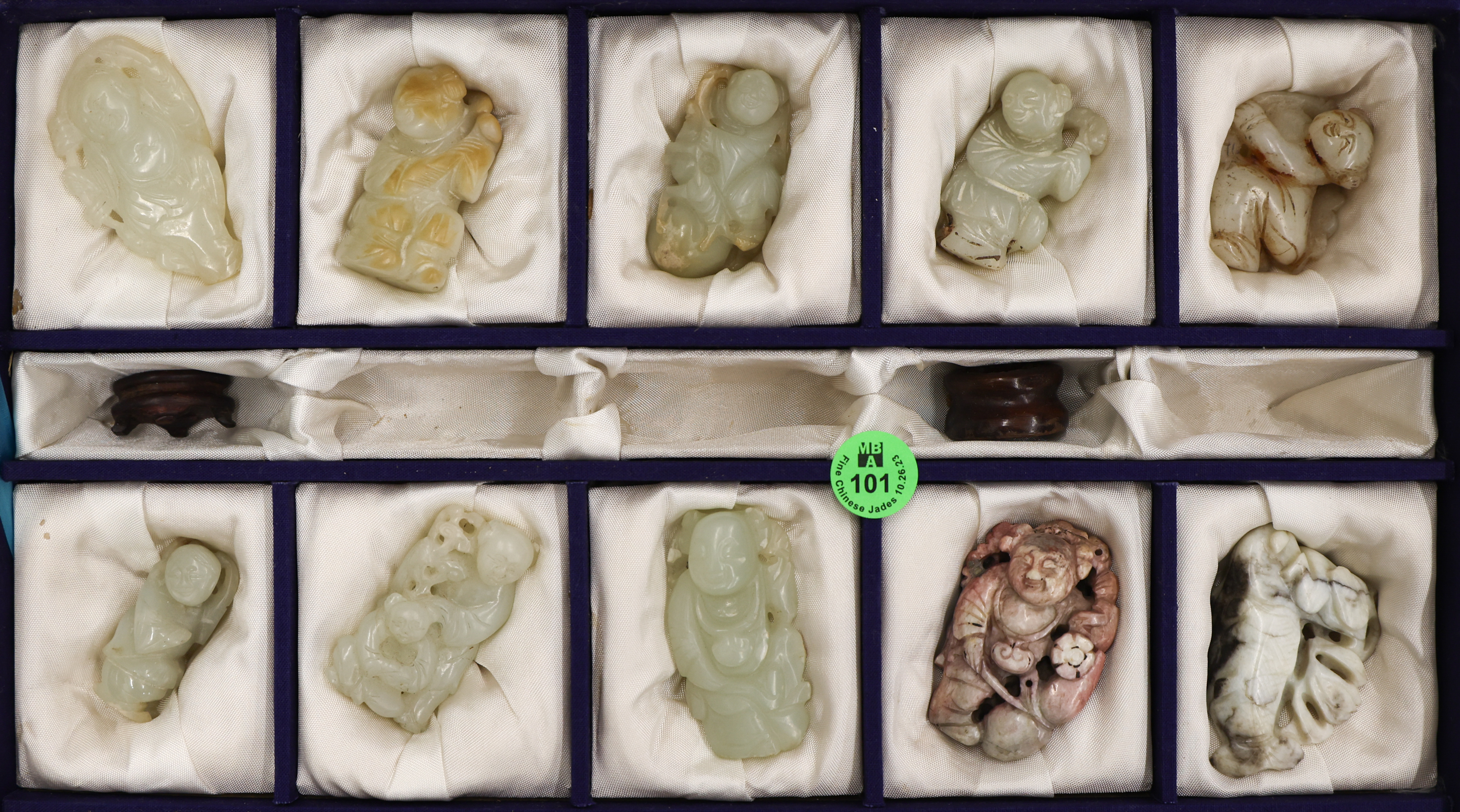 10pc Chinese Jade Children &