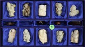 10pc Chinese Jade Elder & Figu