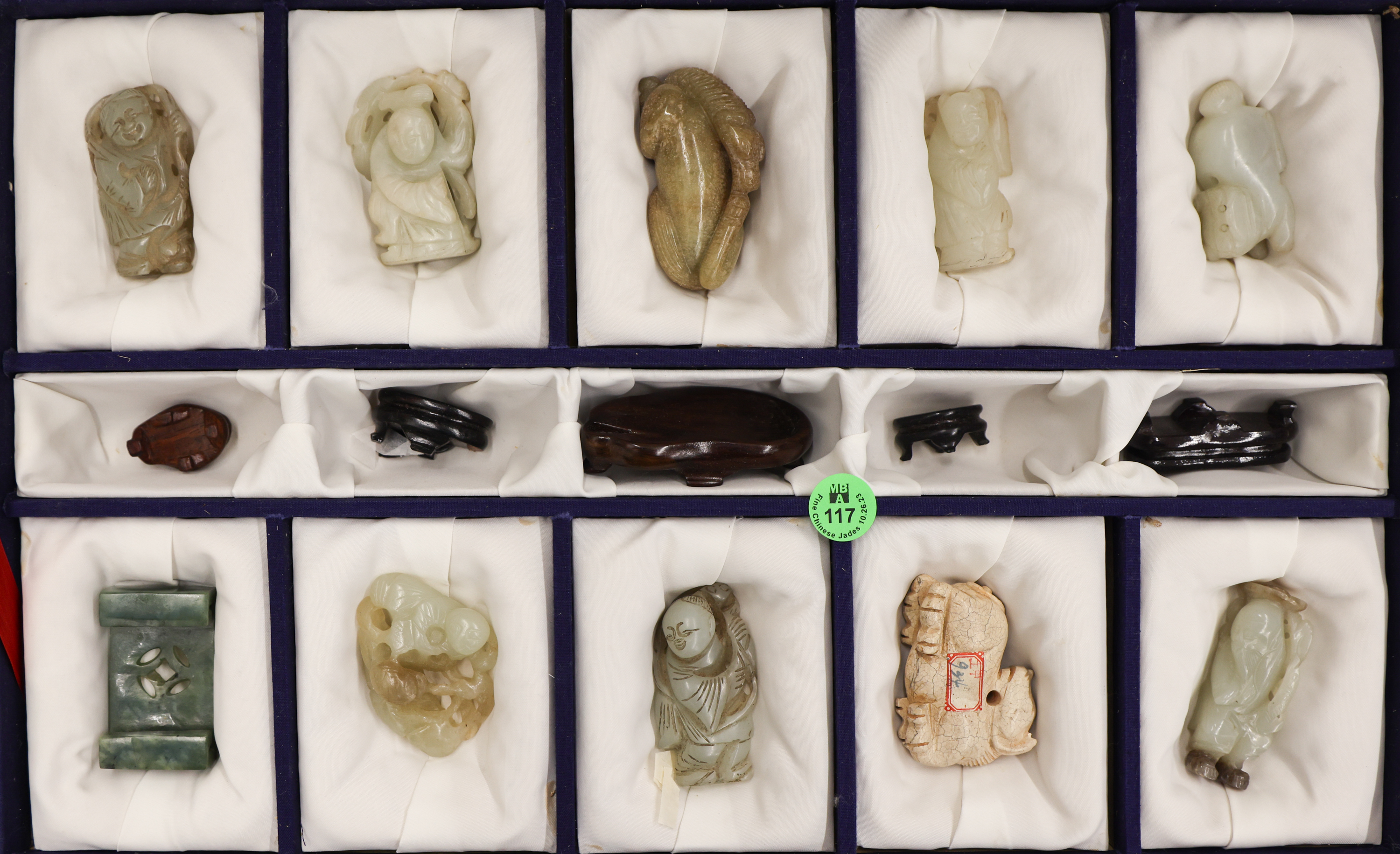 10pc Chinese Jade Figures,