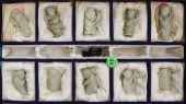 10pc Chinese Jade Standing Chi