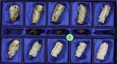 10pc Chinese Jade Standing Fig