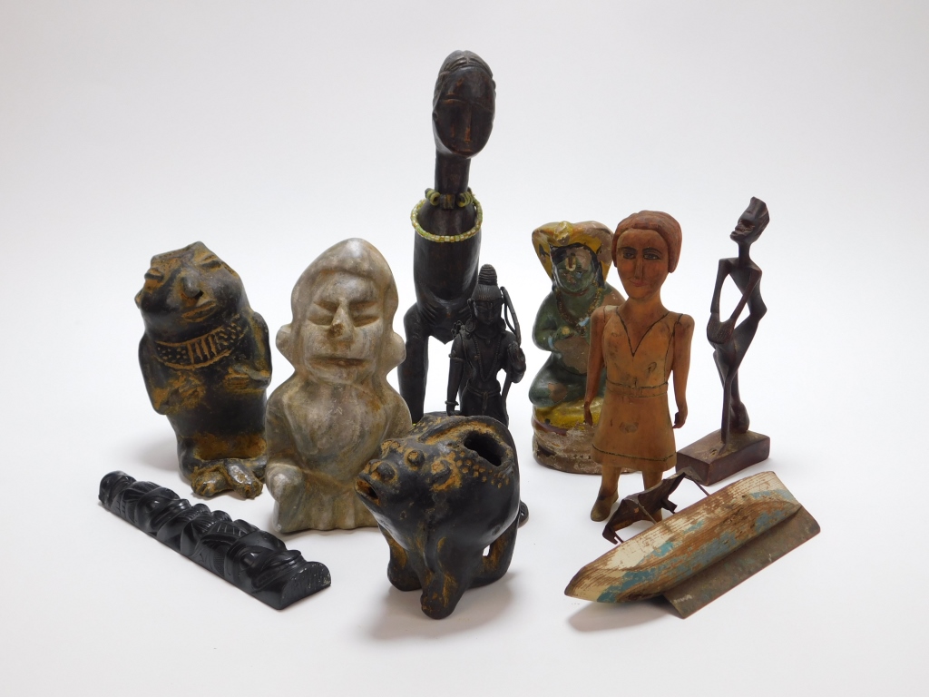 10PC ESTATE TRIBAL EFFIGY &