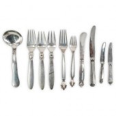 (10PC) GEORG JENSEN STERLING S