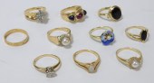 10PC LADY'S ESTATE 14K GOLD RI