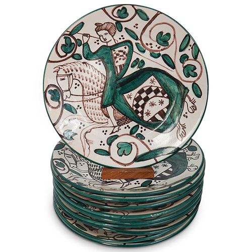 (10PC) SEVILLE CERAMIC DISH
