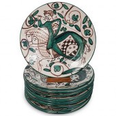 (10PC) SEVILLE CERAMIC DISH SE