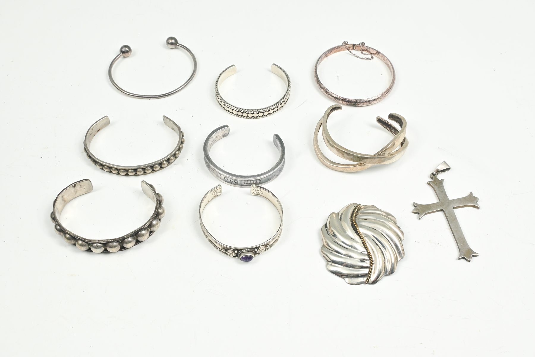 10PC. STERLING TIFFANY, MEXICAN,