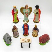 10PC VINTAGE GERMAN FIGURINES,