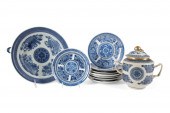 10PCS CHINESE EXPORT BLUE FITZ