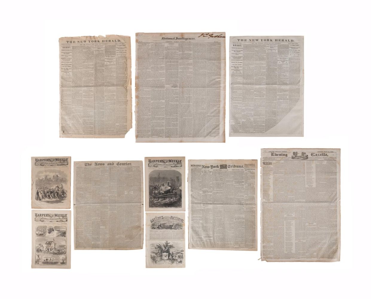 10PCS US NEWSPAPERS AND