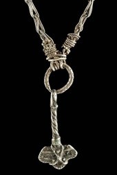 10TH C. VIKING SILVER NECKLACE