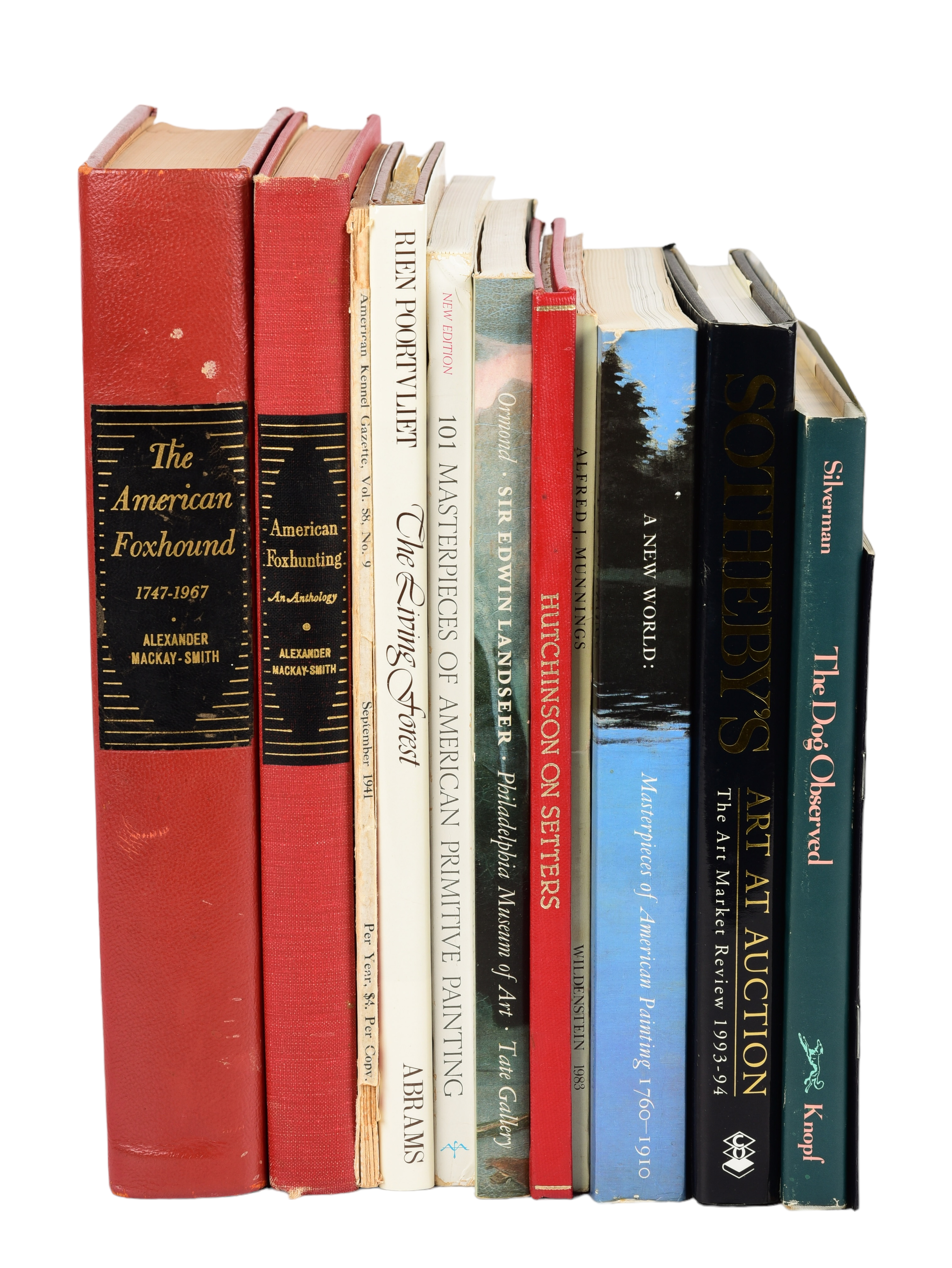 (11) 20th C books, art, dogs,
