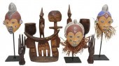 (11) AFRICAN TRIBAL CARVINGS,