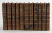 (11) Antique Leather Bound Boo