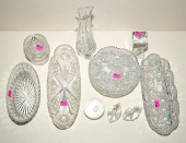 11 ASSORTED CUT GLASS & OTHER