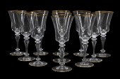 11 BACCARAT "VIENNE" GILT TALL
