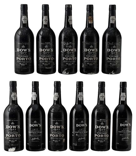 11 BOTTLES 1977 DOW'S "SILVER