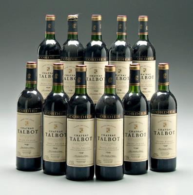 11 bottles 1981 red Bordeaux