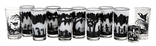 11 CAREW RICE SILHOUETTE GLASS