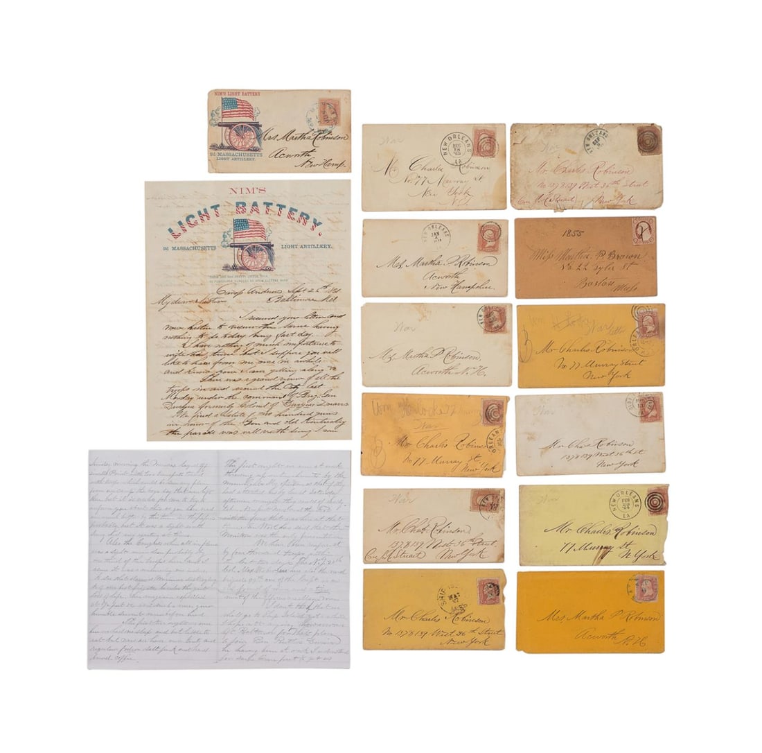 11 CIVIL WAR LETTERS W/ENVELOPES
