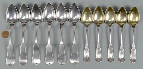 11 COIN SPOONS, MISS. & TENN.