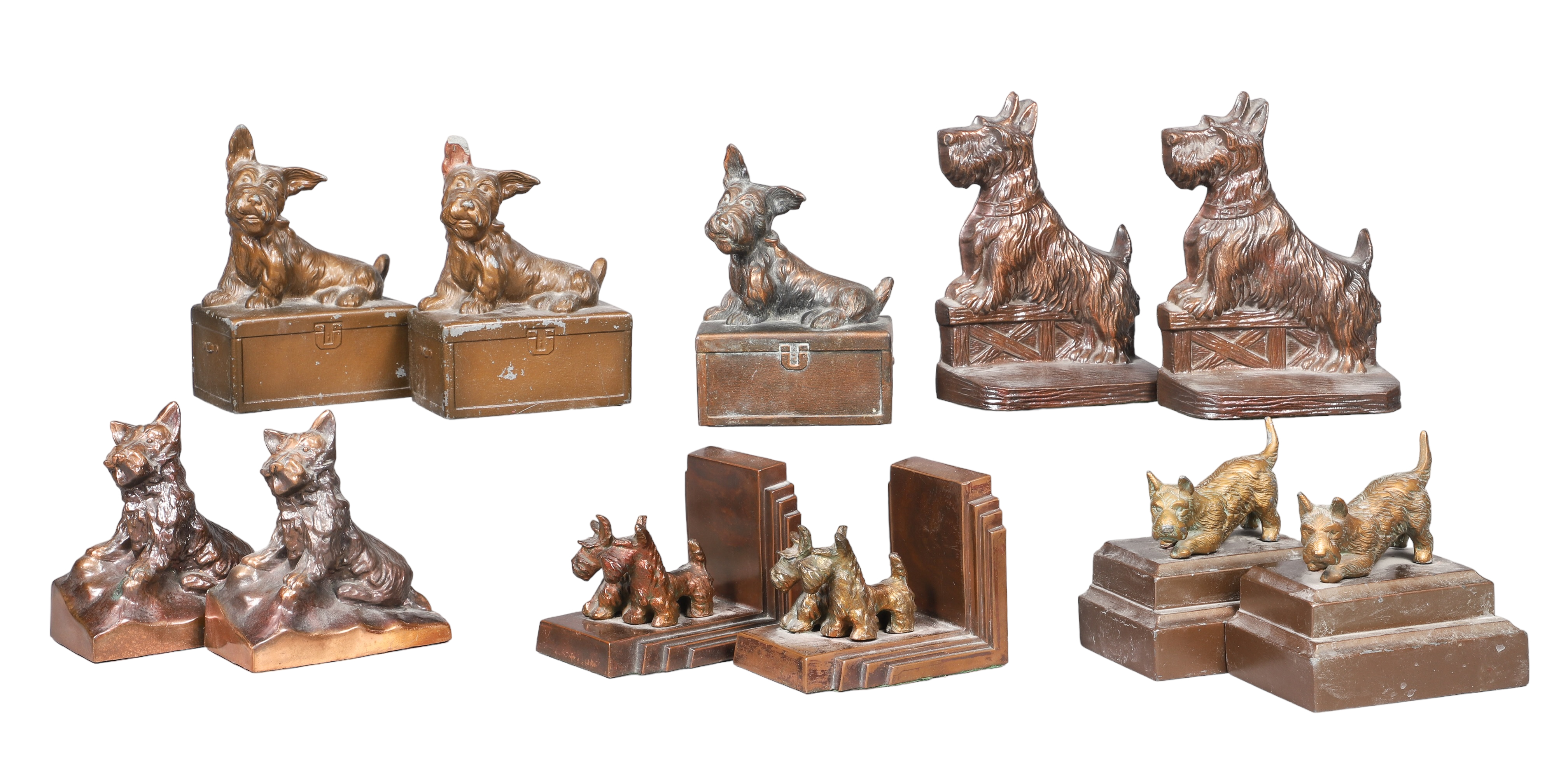 (11) Copper tone Scottish Terrier