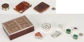 11 DECORATIVE BOXES, SILVER, E