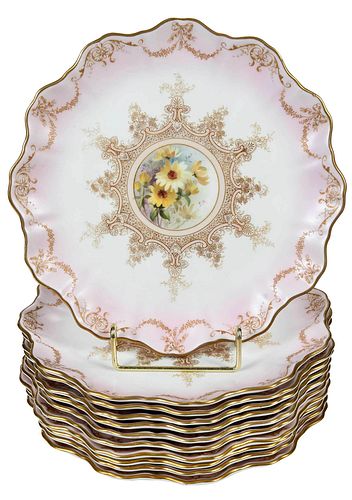 11 DOULTON PORCELAIN FLORAL