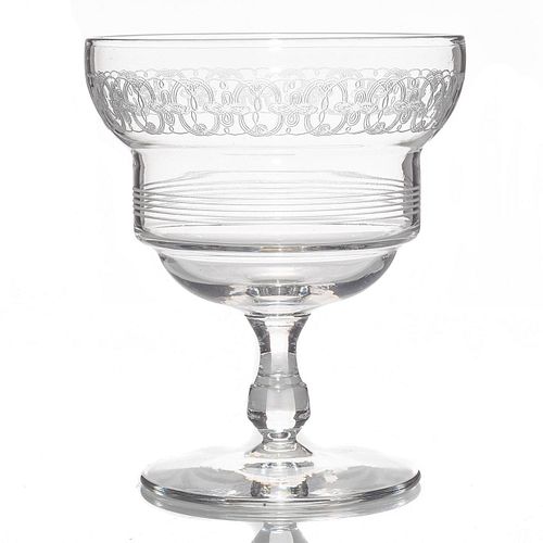 11 ETCHED GLASS DESSERT CUPSVintage