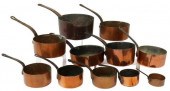 (11) FRENCH COPPER GRADUATED S