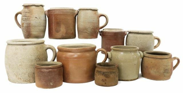 (11) FRENCH EARTHENWARE POTTERY