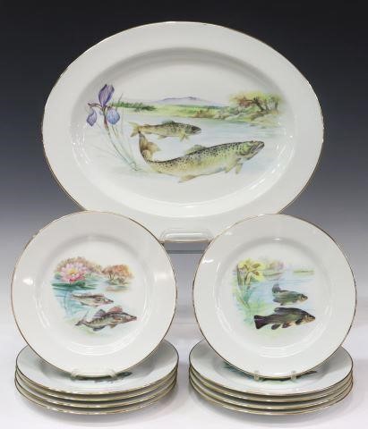 (11) FRENCH LIMOGES PORCELAIN