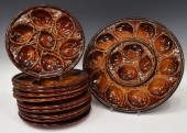 (11) FRENCH MAJOLICA OYSTER PL