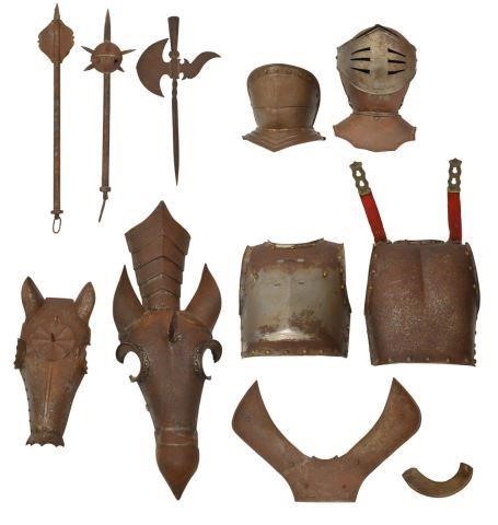(11) GROUP: SPANISH ARMOR, WEAPONS,