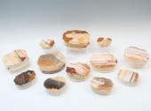 11 HAND CARVED AGATE TRINKET B