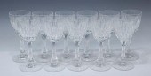(11) HAWKES 'EARDLEY' CUT CRYS
