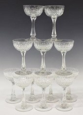 (11) HAWKES 'EARDLEY' CUT CRYS