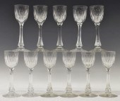 (11) HAWKES 'EARDLEY' CUT CRYS
